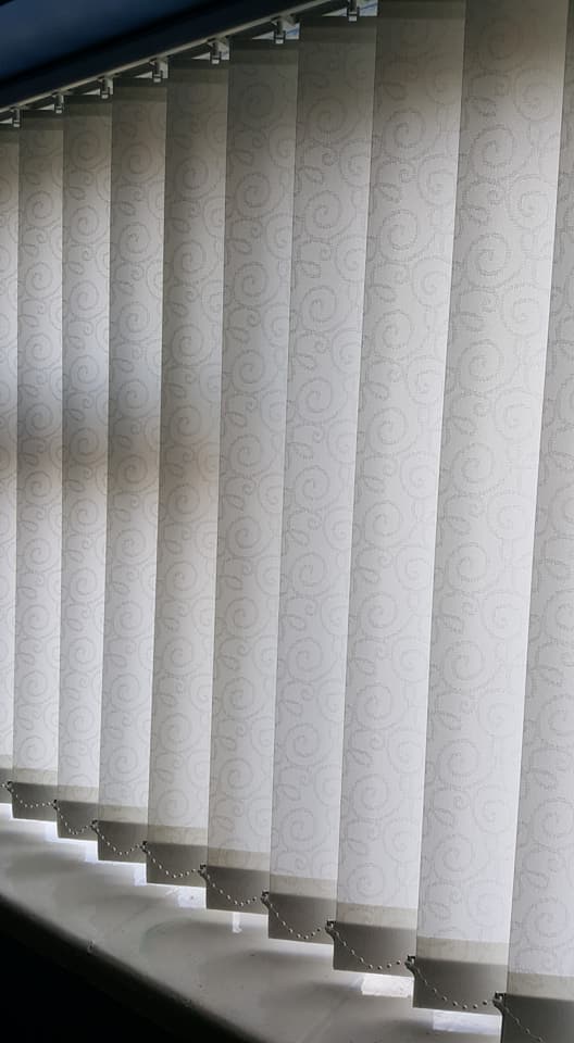 Standard vertical blinds fit with perfect measurements